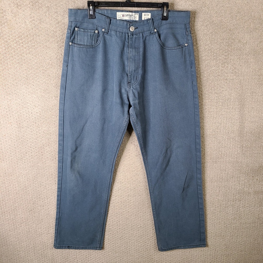 PJ Mark Jeans‎ Mens 38x34 (36x31) Blue Denim Straight Leg Indigo Cotton Blend